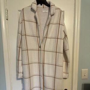 Z Supply Cream and Tan Teddy Jacket